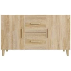 TRUE DEAL Buffet Chêne Sonoma 100x36x60 Cm Bois D'ingénierie 7 TRUE DEAL Buffet Chêne Sonoma 100x36x60 Cm Bois D'ingénierie -Buffet et enfilade Soldes 67298592 3