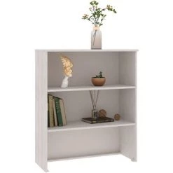 TRUE DEAL Dessus De Buffet Blanc 85x35x100 Cm Bois Massif De Pin -Buffet et enfilade Soldes 67301016 5