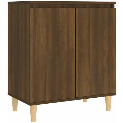 TRUE DEAL Buffet Chêne Marron 60x35x70 Cm Bois D'ingénierie 2 TRUE DEAL Buffet Chêne Marron 60x35x70 Cm Bois D'ingénierie – Image 2