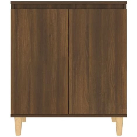 TRUE DEAL Buffet Chêne Marron 60x35x70 Cm Bois D'ingénierie 3 TRUE DEAL Buffet Chêne Marron 60x35x70 Cm Bois D'ingénierie – Image 3