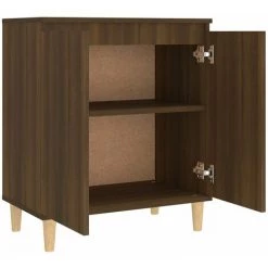 TRUE DEAL Buffet Chêne Marron 60x35x70 Cm Bois D'ingénierie 9 TRUE DEAL Buffet Chêne Marron 60x35x70 Cm Bois D'ingénierie -Buffet et enfilade Soldes 67301439 5