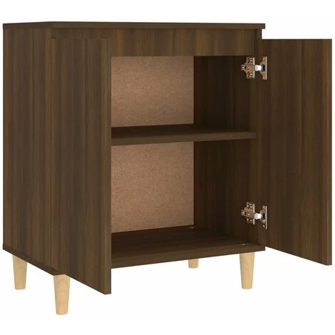 TRUE DEAL Buffet Chêne Marron 60x35x70 Cm Bois D'ingénierie 5 TRUE DEAL Buffet Chêne Marron 60x35x70 Cm Bois D'ingénierie – Image 5