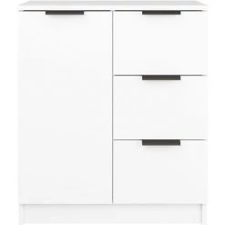 TRUE DEAL Buffet Blanc 60x30x70 Cm Bois D'ingénierie 7 TRUE DEAL Buffet Blanc 60x30x70 Cm Bois D'ingénierie -Buffet et enfilade Soldes 67301577 3
