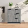 TRUE DEAL Buffet Sonoma Gris 60x30x70 Cm Bois D'ingénierie