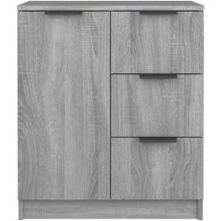 TRUE DEAL Buffet Sonoma Gris 60x30x70 Cm Bois D'ingénierie -Buffet et enfilade Soldes 67301611 3