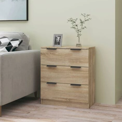 TRUE DEAL Buffet Chêne Sonoma 60x30x70 Cm Bois D'ingénierie 1 TRUE DEAL Buffet Chêne Sonoma 60x30x70 Cm Bois D'ingénierie