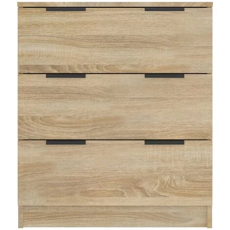 TRUE DEAL Buffet Chêne Sonoma 60x30x70 Cm Bois D'ingénierie 5 TRUE DEAL Buffet Chêne Sonoma 60x30x70 Cm Bois D'ingénierie – Image 5