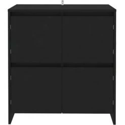 TRUE DEAL Buffets 2 Pcs Noir 70x41x75 Cm Aggloméré -Buffet et enfilade Soldes 67302557 3