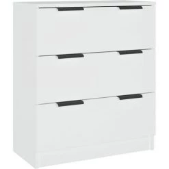 TRUE DEAL Buffet Blanc 60x30x70 Cm Bois D'ingénierie 6 TRUE DEAL Buffet Blanc 60x30x70 Cm Bois D'ingénierie -Buffet et enfilade Soldes 67304582 2