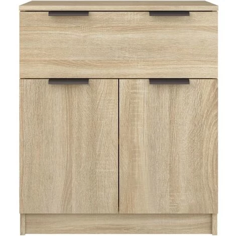 TRUE DEAL Buffet Chêne Sonoma 60x30x70 Cm Bois D'ingénierie 5 TRUE DEAL Buffet Chêne Sonoma 60x30x70 Cm Bois D'ingénierie – Image 5