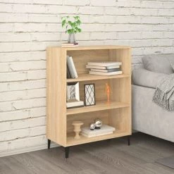 TRUE DEAL Buffet Chêne Sonoma 69,5x32,5x90 Cm Bois D'ingénierie