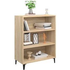 TRUE DEAL Buffet Chêne Sonoma 69,5x32,5x90 Cm Bois D'ingénierie -Buffet et enfilade Soldes 67305216 5