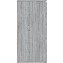 TRUE DEAL Buffet Sonoma Gris 80x36x75 Cm Bois D'ingénierie -Buffet et enfilade Soldes 67305588 4