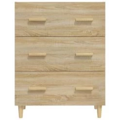 TRUE DEAL Buffet Chêne Sonoma 70x34x90 Cm Bois D'ingénierie -Buffet et enfilade Soldes 67307077 3