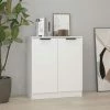 TRUE DEAL Buffet Blanc 60x30x70 Cm Bois D'ingénierie
