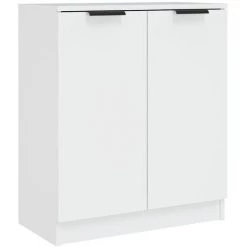 TRUE DEAL Buffet Blanc 60x30x70 Cm Bois D'ingénierie 6 TRUE DEAL Buffet Blanc 60x30x70 Cm Bois D'ingénierie -Buffet et enfilade Soldes 67307217 2