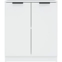 TRUE DEAL Buffet Blanc 60x30x70 Cm Bois D'ingénierie 7 TRUE DEAL Buffet Blanc 60x30x70 Cm Bois D'ingénierie -Buffet et enfilade Soldes 67307217 3