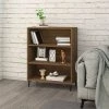 TRUE DEAL Buffet Chêne Marron 69,5x32,5x90 Cm Bois D'ingénierie