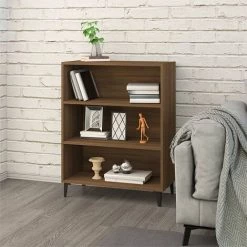 TRUE DEAL Buffet Chêne Marron 69,5x32,5x90 Cm Bois D'ingénierie