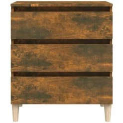 TRUE DEAL Buffet Chêne Fumé 60x35x69 Cm Bois D'ingénierie 9 TRUE DEAL Buffet Chêne Fumé 60x35x69 Cm Bois D'ingénierie -Buffet et enfilade Soldes 67307315 5