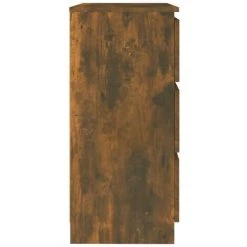 TRUE DEAL Buffet Chêne Fumé 60x35x76 Cm Bois D'ingénierie -Buffet et enfilade Soldes 67307320 4