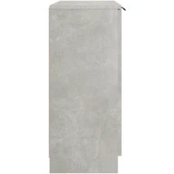 TRUE DEAL Buffet Gris Béton 60x30x70 Cm Bois D'ingénierie -Buffet et enfilade Soldes 67309373 4