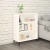 TRUE DEAL Buffet Blanc 69,5x32,5x90 Cm Bois D'ingénierie