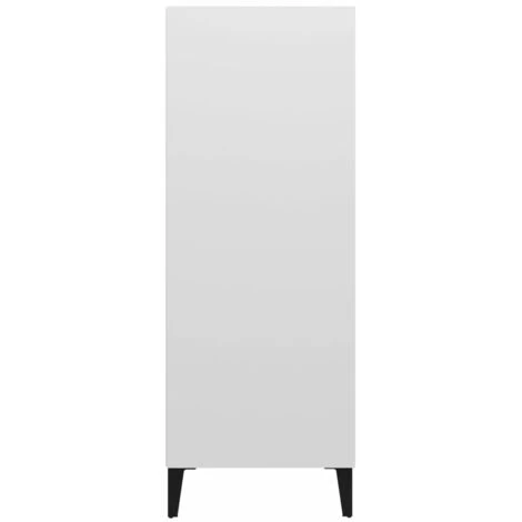 TRUE DEAL Buffet Blanc 69,5x32,5x90 Cm Bois D'ingénierie 4 TRUE DEAL Buffet Blanc 69,5x32,5x90 Cm Bois D'ingénierie – Image 4