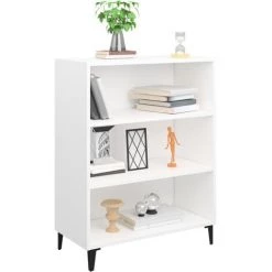 TRUE DEAL Buffet Blanc 69,5x32,5x90 Cm Bois D'ingénierie 9 TRUE DEAL Buffet Blanc 69,5x32,5x90 Cm Bois D'ingénierie -Buffet et enfilade Soldes 67309516 5