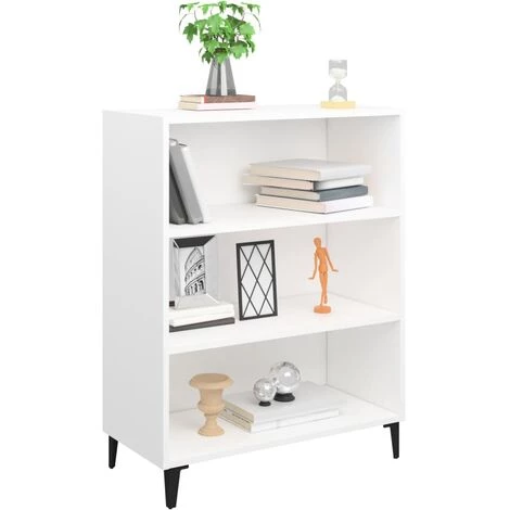 TRUE DEAL Buffet Blanc 69,5x32,5x90 Cm Bois D'ingénierie 5 TRUE DEAL Buffet Blanc 69,5x32,5x90 Cm Bois D'ingénierie – Image 5