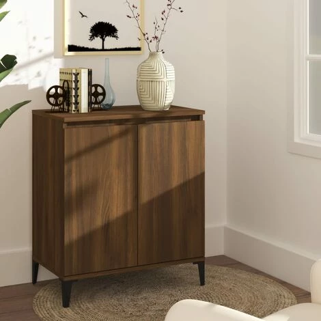 TRUE DEAL Buffet Chêne Marron 60x35x70 Cm Bois D'ingénierie 1 TRUE DEAL Buffet Chêne Marron 60x35x70 Cm Bois D'ingénierie