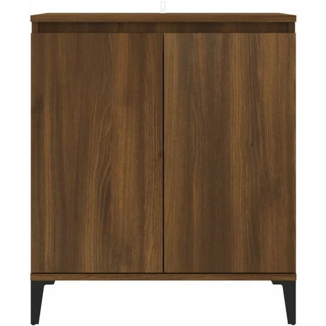 TRUE DEAL Buffet Chêne Marron 60x35x70 Cm Bois D'ingénierie 3 TRUE DEAL Buffet Chêne Marron 60x35x70 Cm Bois D'ingénierie – Image 3