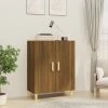 TRUE DEAL Buffet Chêne Marron 70x34x90 Cm Bois D'ingénierie