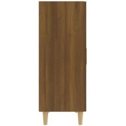 TRUE DEAL Buffet Chêne Marron 70x34x90 Cm Bois D'ingénierie -Buffet et enfilade Soldes 67310000 4