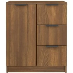TRUE DEAL Buffet Chêne Marron 60x30x70 Cm Bois D'ingénierie 7 TRUE DEAL Buffet Chêne Marron 60x30x70 Cm Bois D'ingénierie -Buffet et enfilade Soldes 67310468 3