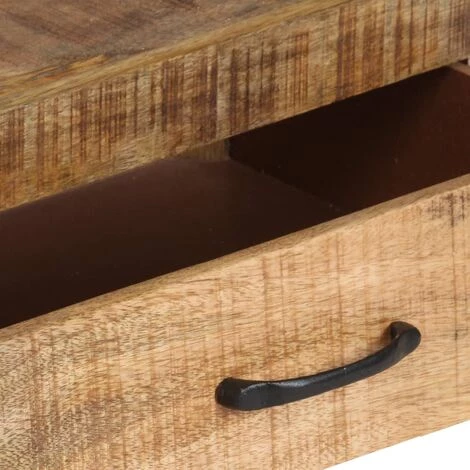 DOC&ET² Buffet 118x30x200 Cm Bois De Manguier Solide Brut - Brun 5 DOC&ET² Buffet 118x30x200 Cm Bois De Manguier Solide Brut - Brun – Image 5