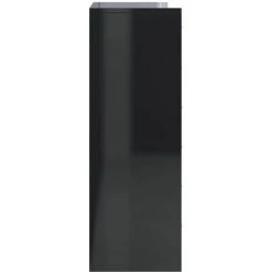 DOC&ET² Buffet Avec 6 Tiroirs Noir Brillant 50x34x96 Cm Aggloméré - Noir -Buffet et enfilade Soldes 67322505 5