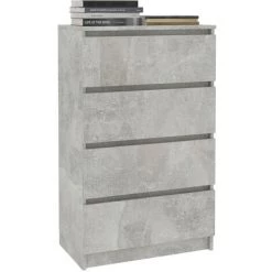 DOC&ET² Buffet Gris Béton 60x35x98.5 Cm Bois D'ingénierie - Gris 7 DOC&ET² Buffet Gris Béton 60x35x98.5 Cm Bois D'ingénierie - Gris -Buffet et enfilade Soldes 67322565 3