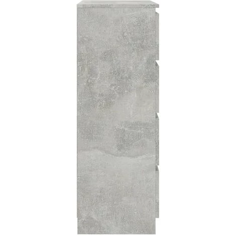 DOC&ET² Buffet Gris Béton 60x35x98.5 Cm Bois D'ingénierie - Gris 5 DOC&ET² Buffet Gris Béton 60x35x98.5 Cm Bois D'ingénierie - Gris – Image 5