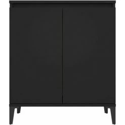 DOC&ET² Buffet Noir 60x35x70 Cm Aggloméré - Noir 9 DOC&ET² Buffet Noir 60x35x70 Cm Aggloméré - Noir -Buffet et enfilade Soldes 67322768 5