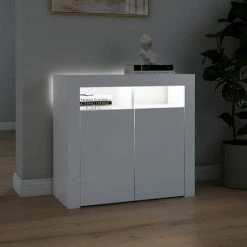 DOC&ET² Buffet Avec Lumières LED Blanc 80x35x75 Cm - Blanc 9 DOC&ET² Buffet Avec Lumières LED Blanc 80x35x75 Cm - Blanc -Buffet et enfilade Soldes 67322894 5