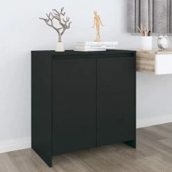 DOC&ET² Buffet Noir 70x40x73.5 Cm Aggloméré - Noir 6 DOC&ET² Buffet Noir 70x40x73.5 Cm Aggloméré - Noir -Buffet et enfilade Soldes 67323234 2