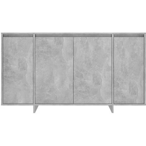 DOC&ET² Buffet Gris Béton 135x41x75 Cm Aggloméré - Gris 5 DOC&ET² Buffet Gris Béton 135x41x75 Cm Aggloméré - Gris – Image 5