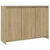 DOC&ET² Buffet Chêne Sonoma 102x33x75 Cm Aggloméré - Beige