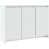 DOC&ET² Buffet Blanc Brillant 102x33x75 Cm Aggloméré - Blanc