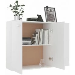 DOC&ET² Buffet Blanc 105x30x75 Cm Aggloméré - Blanc 8 DOC&ET² Buffet Blanc 105x30x75 Cm Aggloméré - Blanc -Buffet et enfilade Soldes 67323731 4