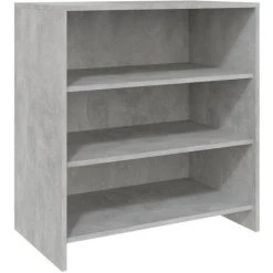 DOC&ET² Buffet Gris Béton 70x40.5x75 Cm Aggloméré - Gris