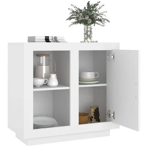 DOC&ET² Buffet Blanc 80x40x75 Cm - Blanc 4 DOC&ET² Buffet Blanc 80x40x75 Cm - Blanc – Image 4