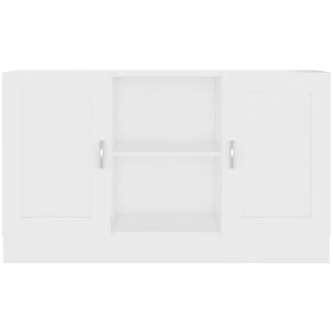 DOC&ET² Buffet Blanc 120x30.5x70 Cm Aggloméré - Blanc 5 DOC&ET² Buffet Blanc 120x30.5x70 Cm Aggloméré - Blanc – Image 5