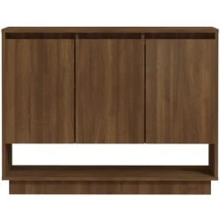 DOC&ET² Buffet Chêne Marron 97x31x75 Cm Aggloméré - Brun -Buffet et enfilade Soldes 67324400 5